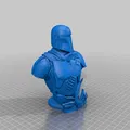 Tượng bán thân Mandalorian – Star Wars 3D Models – Support Free, No Infill Remix - Thumbnail 18