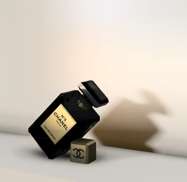 Mô hình Chai nước hoa Chanel N°5 3D - Tinh tế và Sang trọng - Image 1