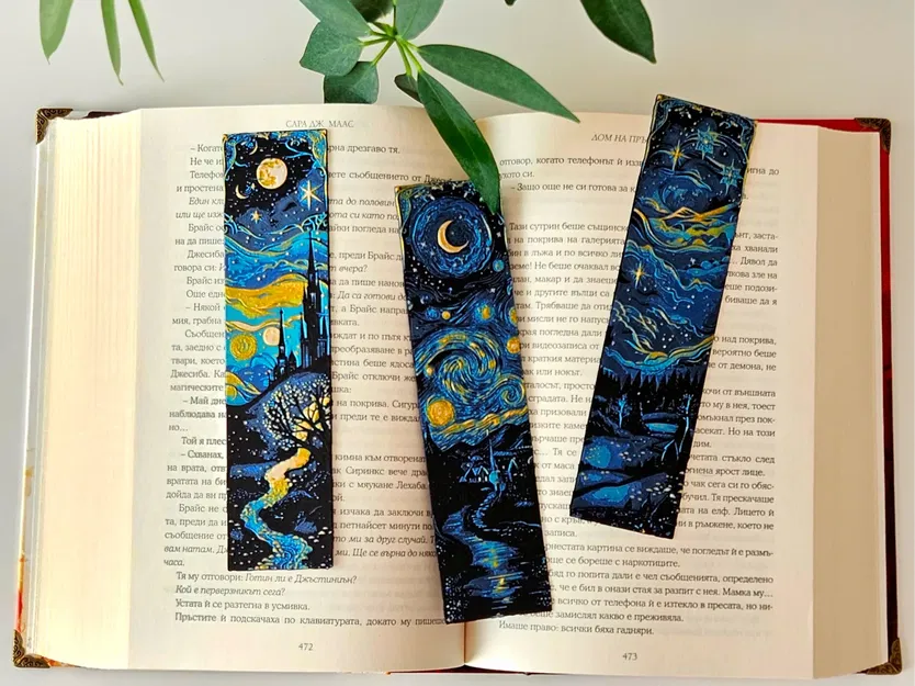 Starry Night Dreams (2) - Bộ Bookmark - Image 1