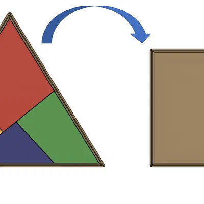 Biến tam giác thành hình vuông (Turn a triangle into square)