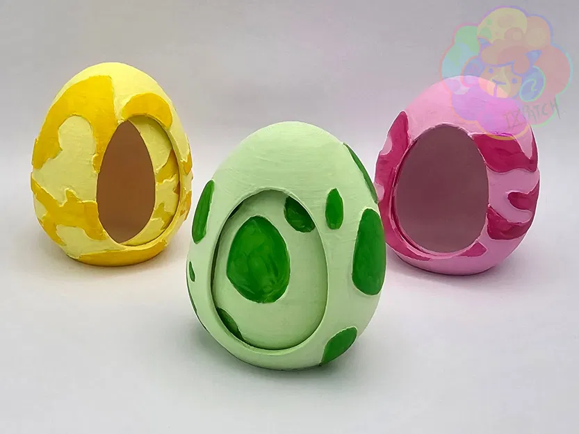 Hộp hình trứng kiểu Pokémon GO (print-in-place) - Image 1