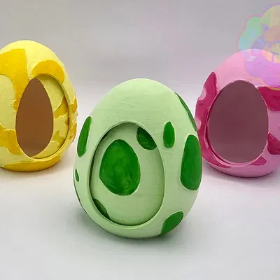 Hộp hình trứng kiểu Pokémon GO (print-in-place)