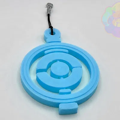 Móc Khóa PokéStop Spinner 3D - Quà Tặng Độc Đáo Cho Fan Pokémon GO