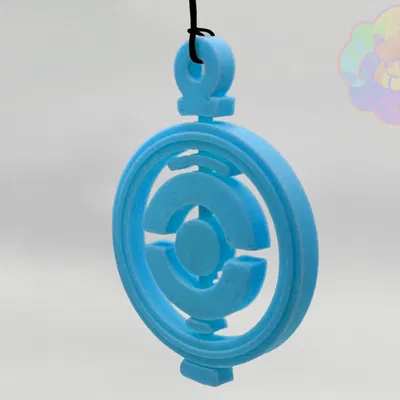 Móc Khóa PokéStop Spinner 3D - Quà Tặng Độc Đáo Cho Fan Pokémon GO