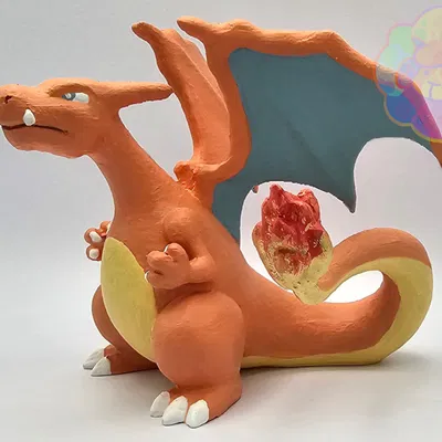 Retro Charizard - Artwork Pokémon Red Version