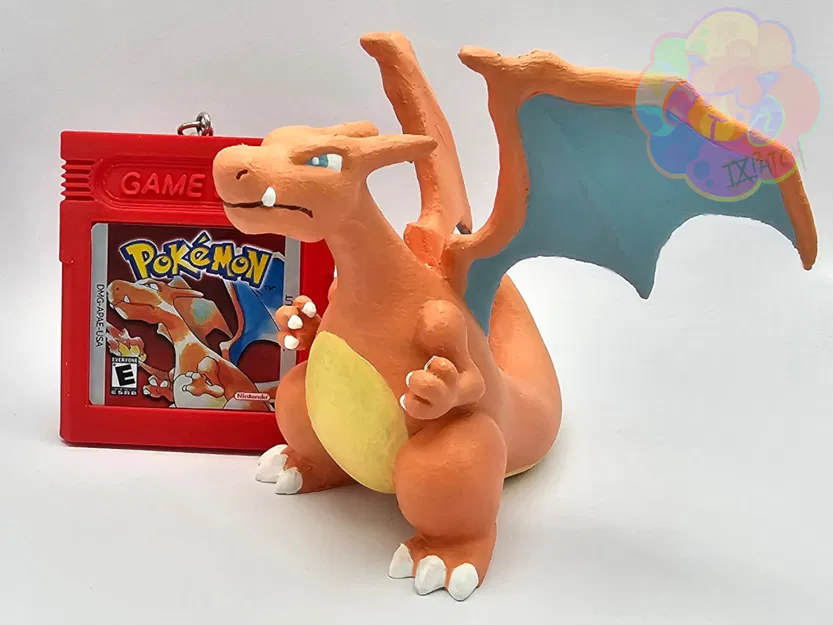 Retro Charizard - Artwork Pokémon Red Version - Image 2