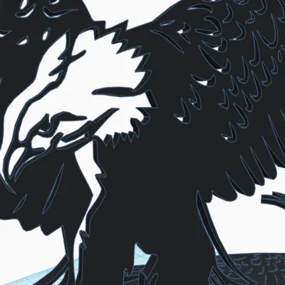 Mô Hình Chim Đại Bàng 3D Độc Đáo