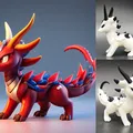 Rồng Sừng Dài (Long Horn Dragon) - AI Generated - Thumbnail 1