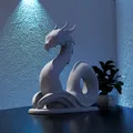 Tượng Rồng Biển "Serpentine Elegance" - Trang Trí 3D Độc Đáo - Thumbnail 2