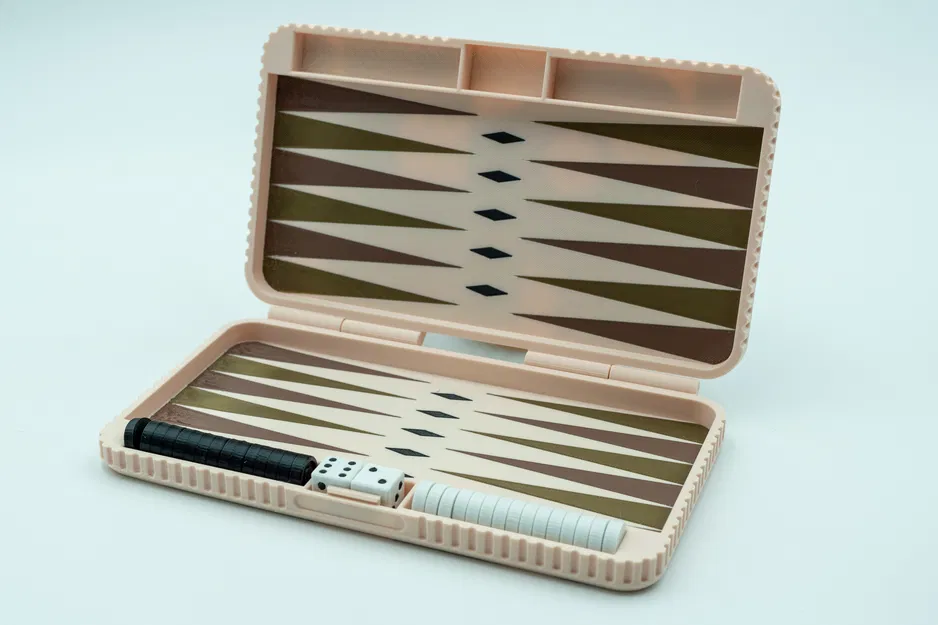 Bàn Backgammon trang trí in liền khối (print-in-place) - Image 2