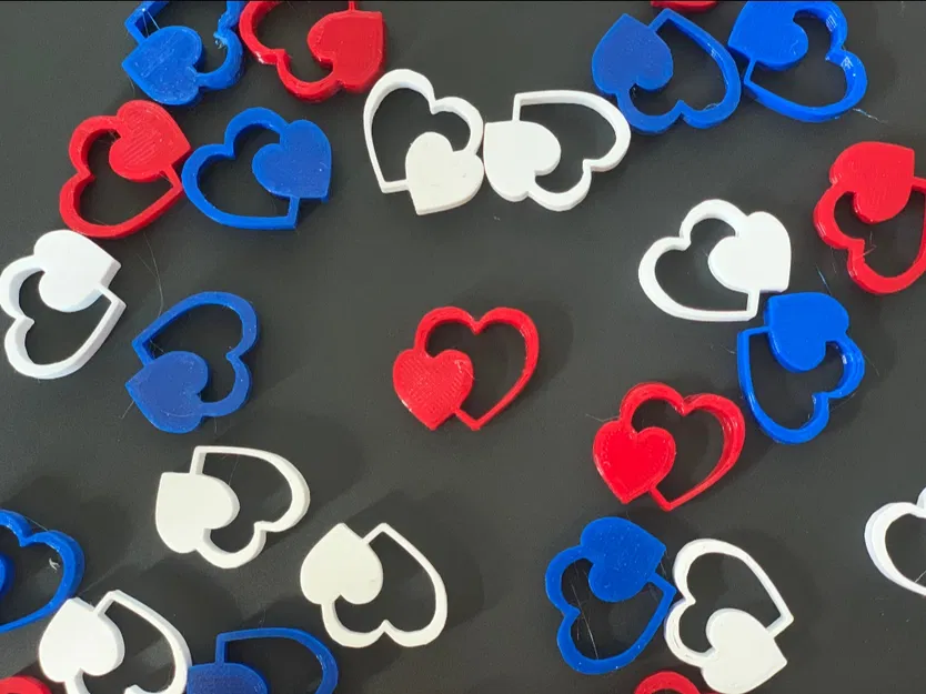 Mô Hình Trái Tim Đan Xen 3D - Quà Tặng Tình Yêu - Image 1