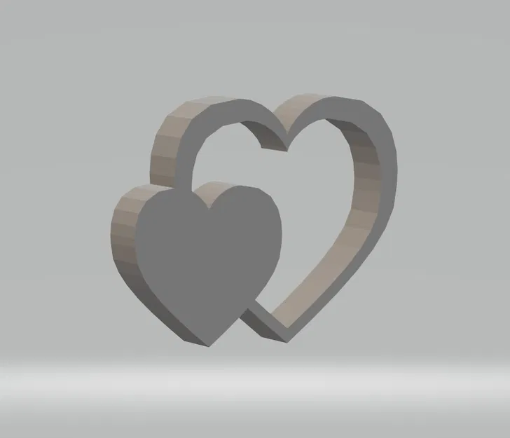 Mô Hình Trái Tim Đan Xen 3D - Quà Tặng Tình Yêu - Image 2