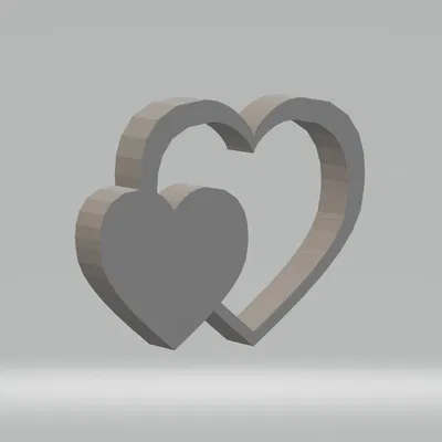 Mô Hình Trái Tim Đan Xen 3D - Quà Tặng Tình Yêu