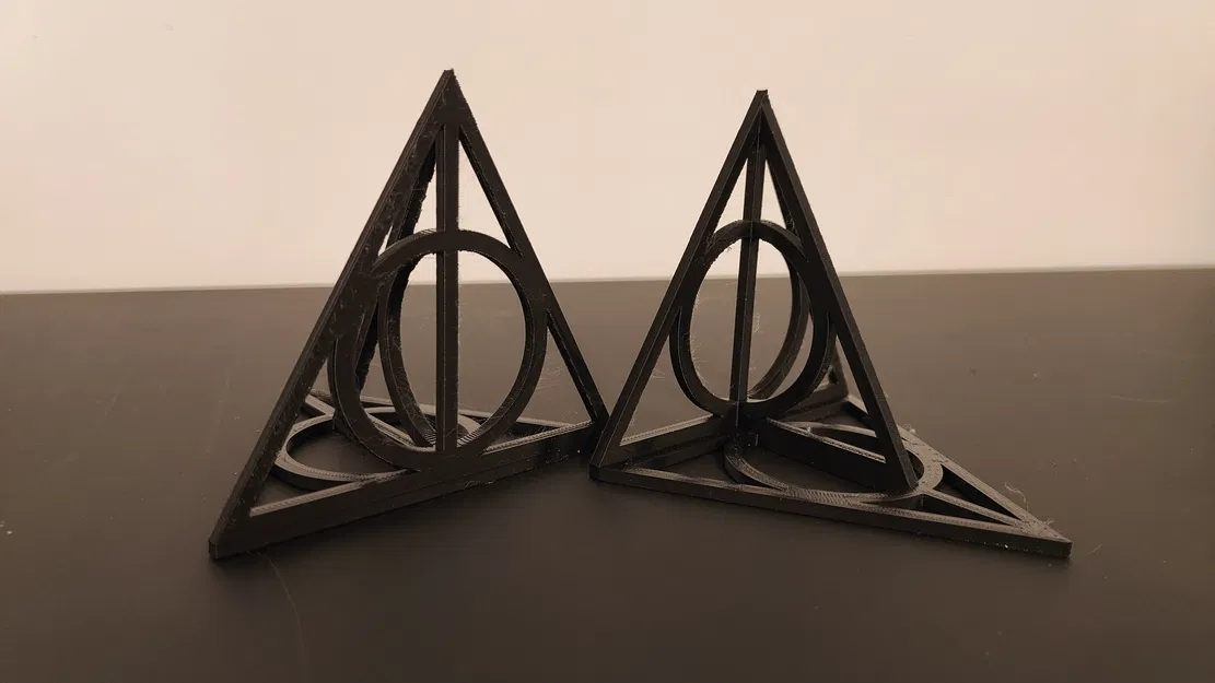 Kệ chặn sách Harry Potter – logo Deathly Hallows - Image 1