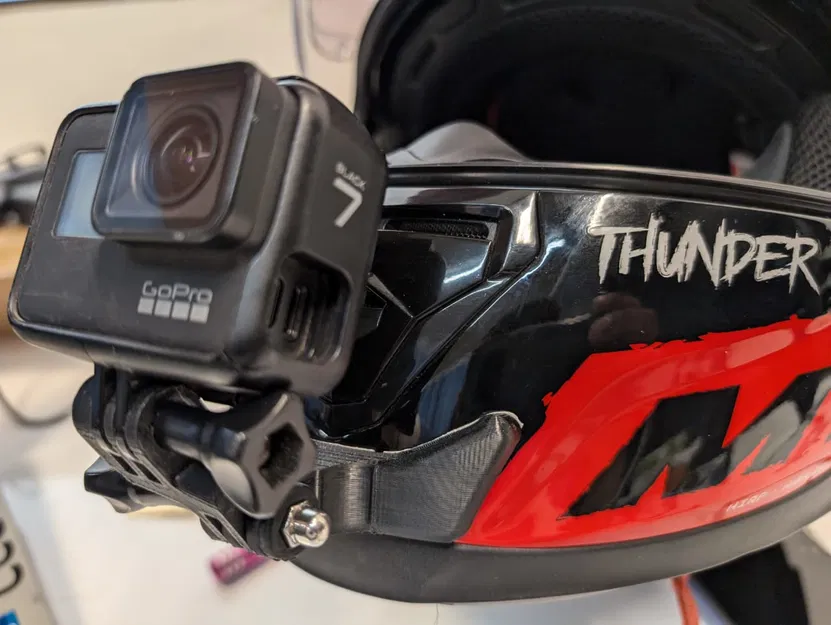 Mount GoPro cho nón MT Thunder 3 (Chin Mount + canh tâm lens) - Image 1