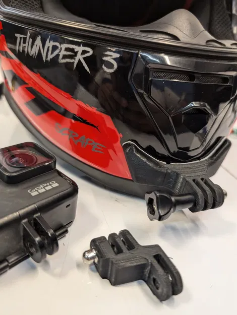 Mount GoPro cho nón MT Thunder 3 (Chin Mount + canh tâm lens) - Image 4