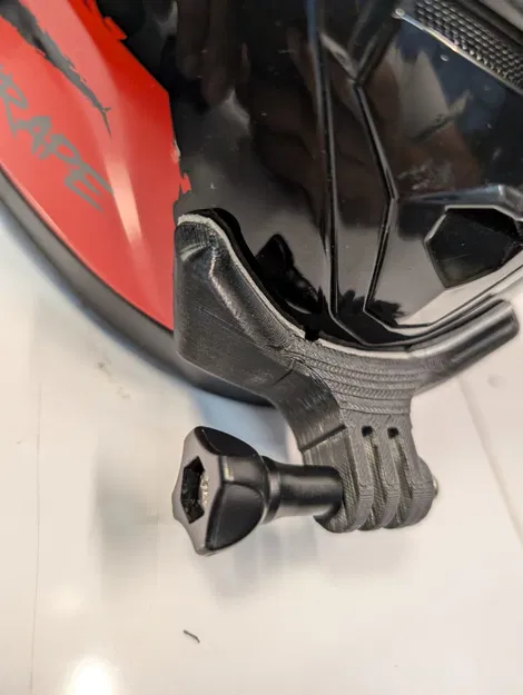 Mount GoPro cho nón MT Thunder 3 (Chin Mount + canh tâm lens) - Image 5