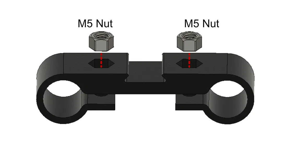 Ngàm gắn DJI Lidar Unit lên rod 15mm - Image 2