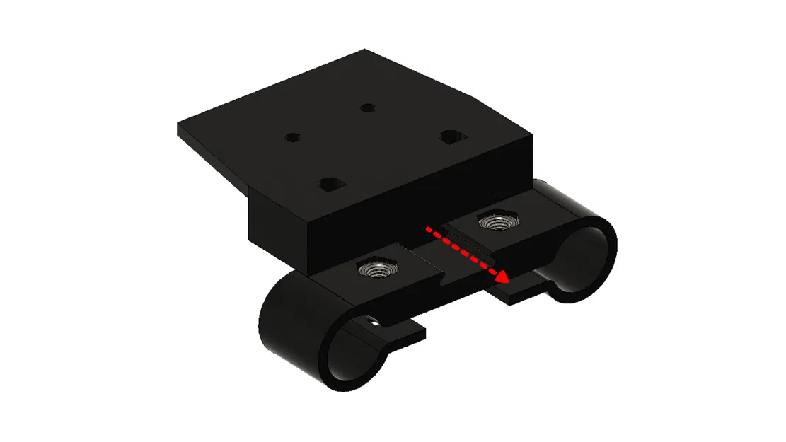 Ngàm gắn DJI Lidar Unit lên rod 15mm - Image 3
