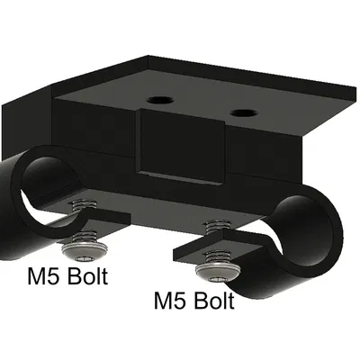 Ngàm gắn DJI Lidar Unit lên rod 15mm