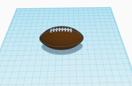 Mô Hình Quả Bóng Bầu Dục 3D Trang Trí Độc Đáo - Image 1