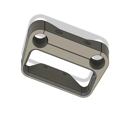 Ngàm gắn DJI Lidar lên ty 15mm (khoảng cách 60mm)