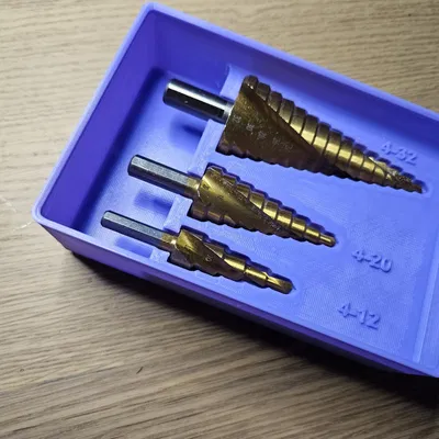 Hộp step drill Gridfinity