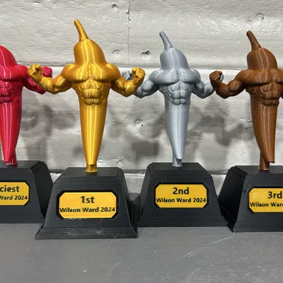 Bảng tên trống cho cúp Chili Champ Trophy