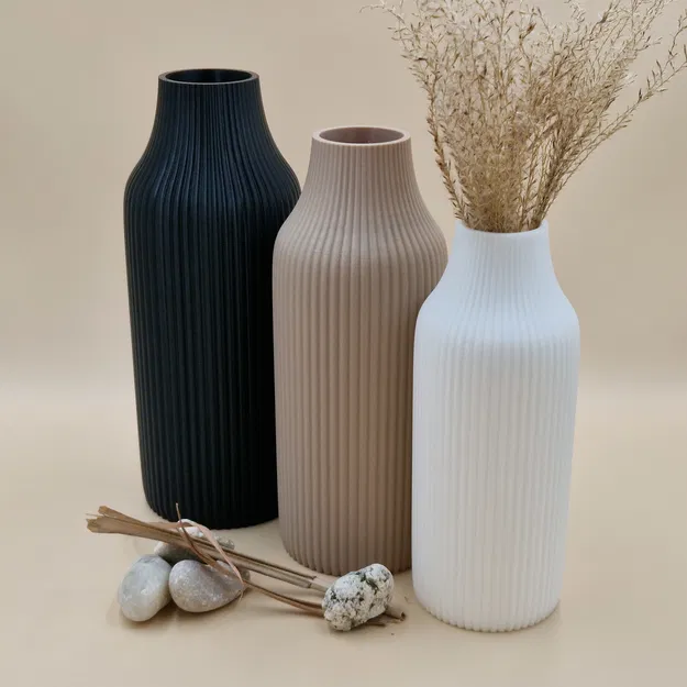 Harmony Vase – Bình hoa hiện đại tối giản, dễ in 3D - Image 1