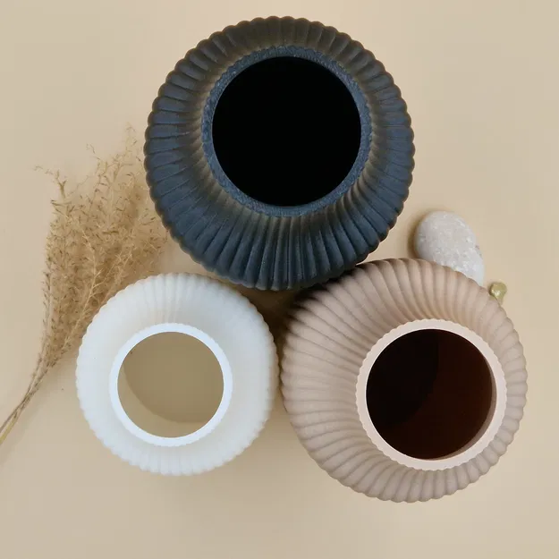 Harmony Vase – Bình hoa hiện đại tối giản, dễ in 3D - Image 3