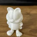 Mô Hình Garfield Đang Đứng - Sẵn Sàng Tô Màu 3D - Thumbnail 2
