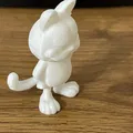 Mô Hình Garfield Đang Đứng - Sẵn Sàng Tô Màu 3D - Thumbnail 3