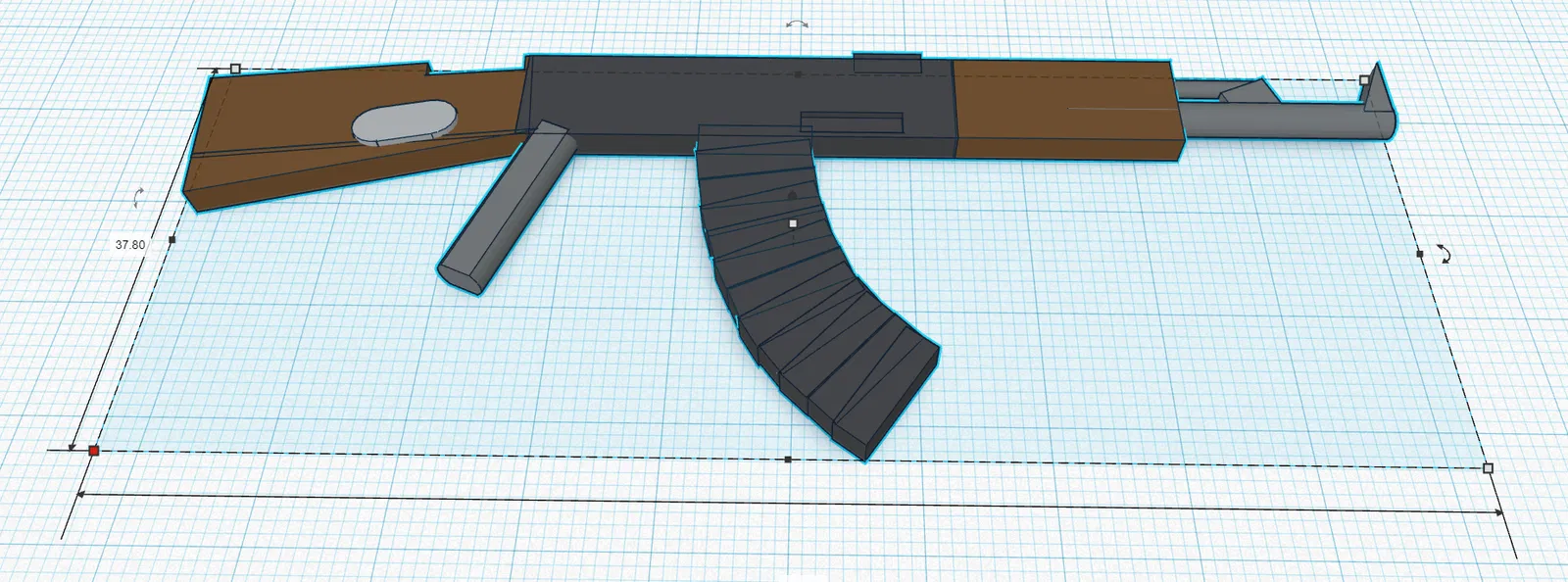 Mô Hình AK47 Mini Tỉ Lệ 1:1 Dễ In 3D - Image 1