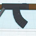 Mô Hình AK47 Mini Tỉ Lệ 1:1 Dễ In 3D - Thumbnail 1