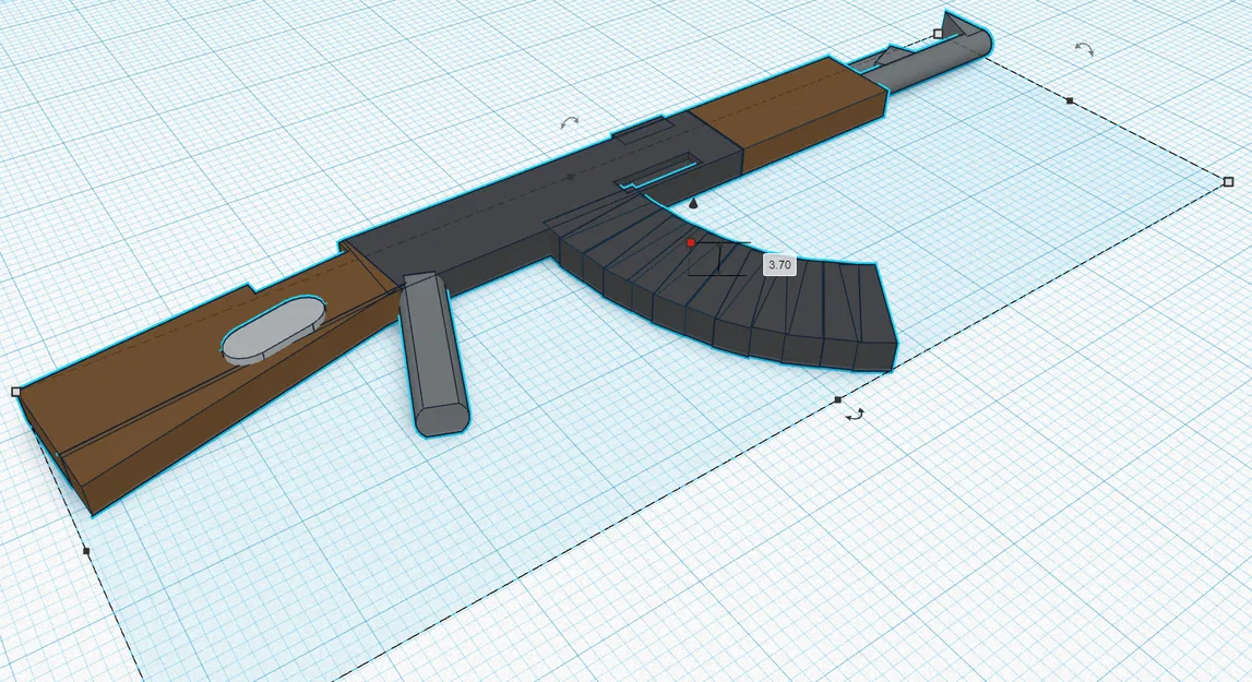 Mô Hình AK47 Mini Tỉ Lệ 1:1 Dễ In 3D - Image 2