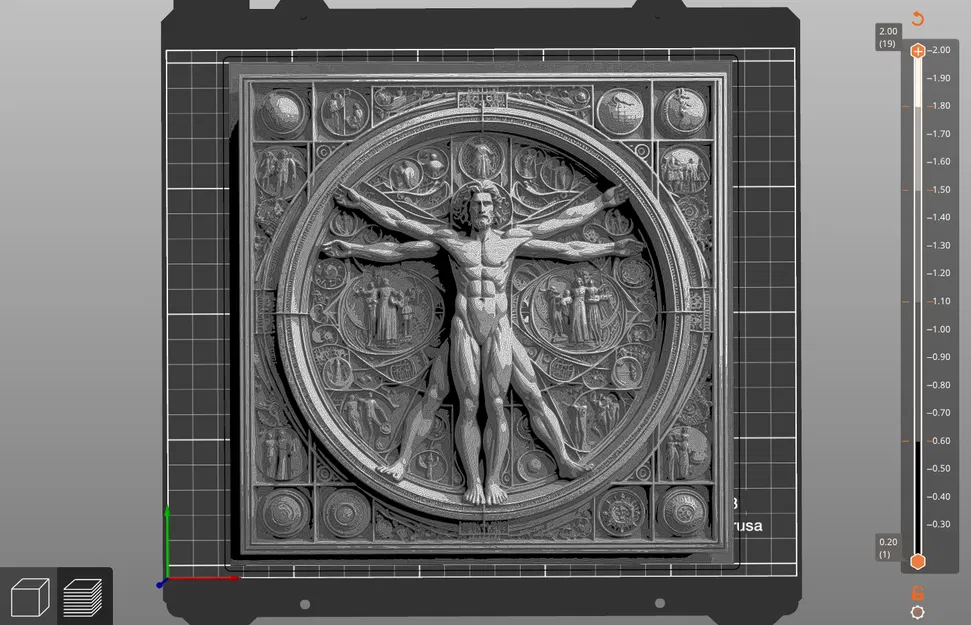 Người Vitruvius (Vitruvian Man) của Da Vinci – bản in 3D - Image 2