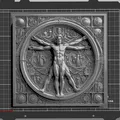 Người Vitruvius (Vitruvian Man) của Da Vinci – bản in 3D - Thumbnail 2