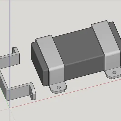 LowRider v4 CNC - Đai giữ cố định nguồn 24V vào lower strut plate gantry