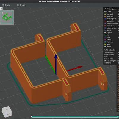 LowRider v4 CNC - Đai giữ cố định nguồn 24V vào lower strut plate gantry