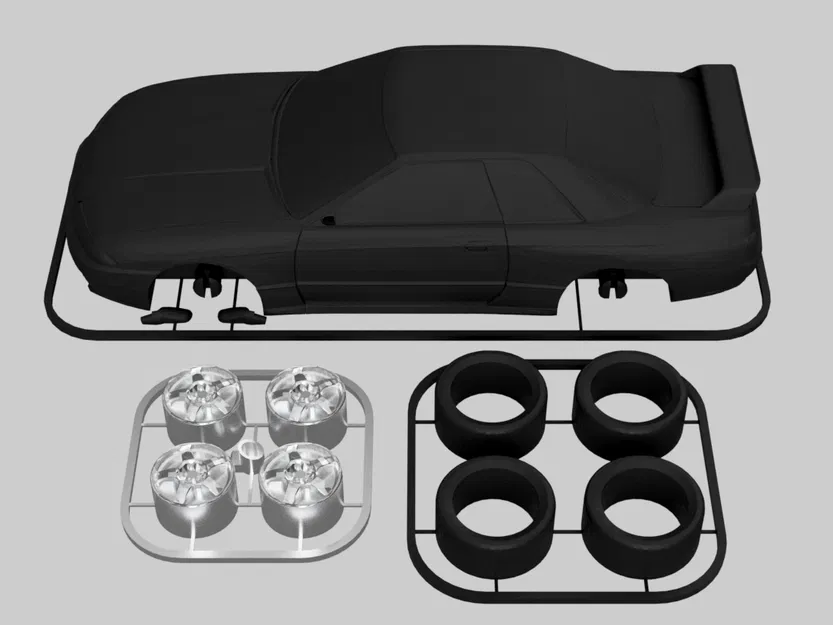 Nissan Skyline GTR R32 “Godzilla” Kit Card (tỉ lệ 1:24) - Image 6