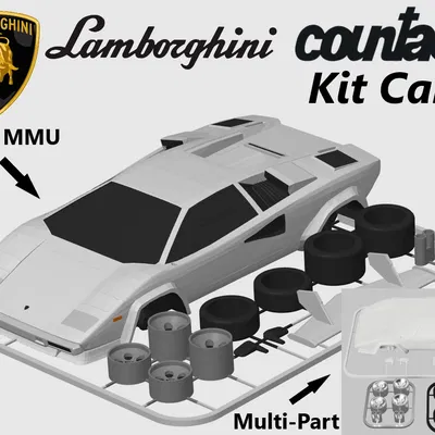 Lamborghini Countach Kit Card (Wolf of Wall Street & Cannonball Run)