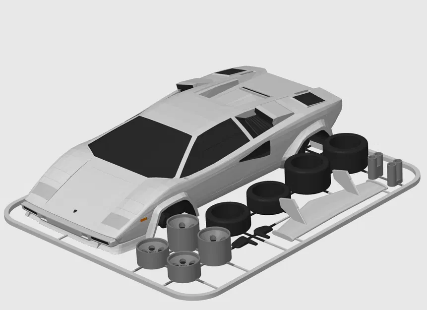 Lamborghini Countach Kit Card (Wolf of Wall Street & Cannonball Run) - Image 2