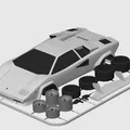 Lamborghini Countach Kit Card (Wolf of Wall Street & Cannonball Run) - Thumbnail 2