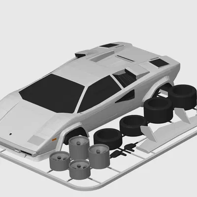 Lamborghini Countach Kit Card (Wolf of Wall Street & Cannonball Run)