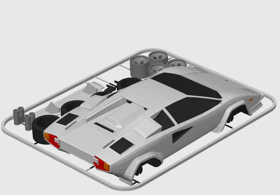 Lamborghini Countach Kit Card (Wolf of Wall Street & Cannonball Run) - Image 3