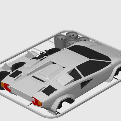 Lamborghini Countach Kit Card (Wolf of Wall Street & Cannonball Run)