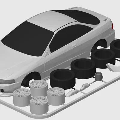 Kit Card Honda Integra Type R (DC2 JDM) – Mô hình lắp ráp in 3D