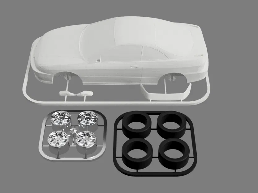 Kit Card Honda Integra Type R (DC2 JDM) – Mô hình lắp ráp in 3D - Image 4