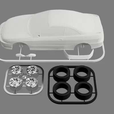 Kit Card Honda Integra Type R (DC2 JDM) – Mô hình lắp ráp in 3D