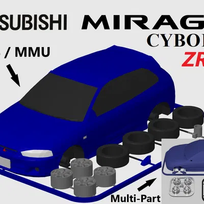Kit Card Mitsubishi Mirage Cyborg ZR (Colt CJ0 / Mirage MK5) - Thẻ lắp ráp